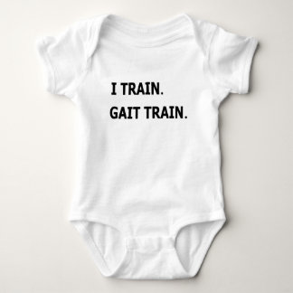 I Train. Gait Train. PT physical therapy baby Baby Bodysuit