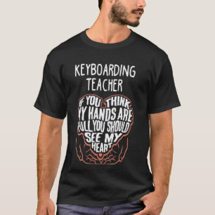 I Train Keyboarding Super Heroes - Teacher Graphic T-Shirt