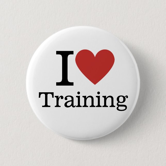 I ❤️ Training for employees CUSTOM Pins (Front)