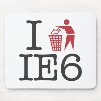 I trash IE6 Mouse Pad