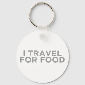 I Travel For Food Blogger Vlogger Influencer.png Keychain