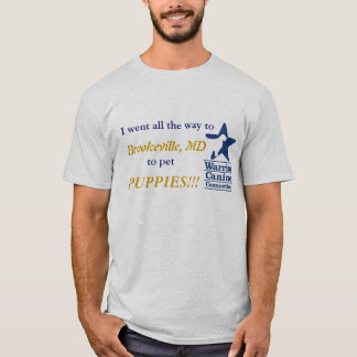 I Travel to Pet Puppies! shirt