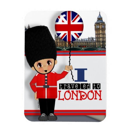 I Traveled to London Souvenir Magnet