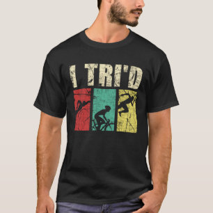 I Tri d Retro Vintage Triathlon Triathlete Swim R T-Shirt