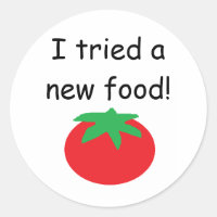 "I Tried a New Food!" Stickers