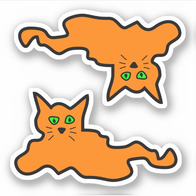I Tried Cat Vinyl Stickers (Front)