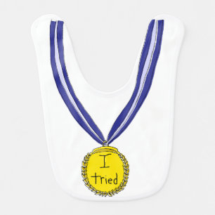 I Tried Medal Baby Bib