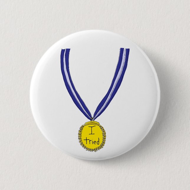 I Tried Medal Button (Front)