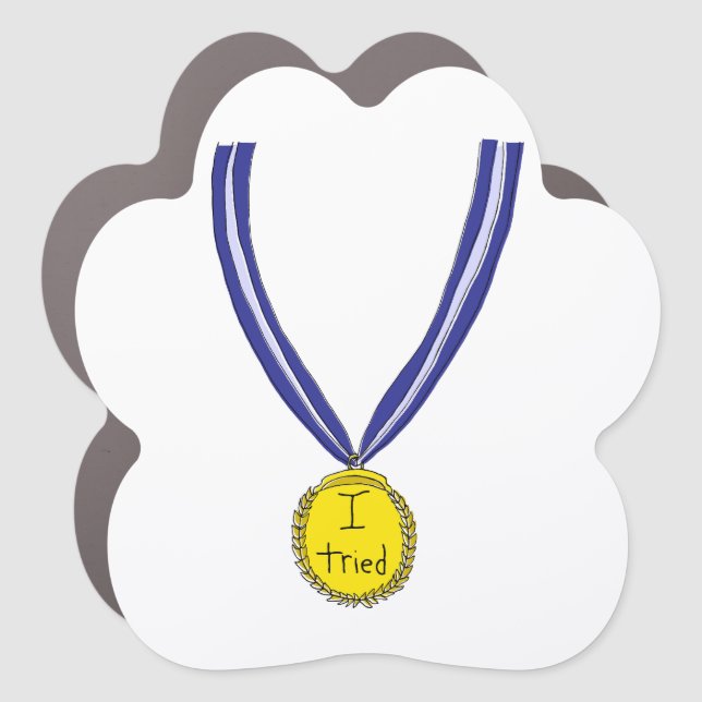I Tried Medal Car Magnet (Front)