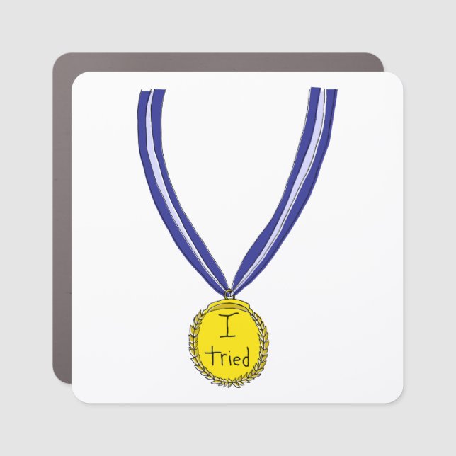 I Tried Medal Car Magnet (Front)