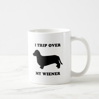I trip over my wiener coffee mug