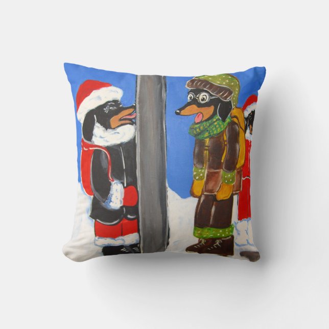 "I TRIPLE DOXIE DARE YOU" THROW PILLOW (Front)