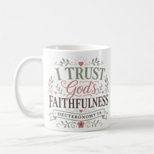 I Trust Gods Faithfulness Christian Quote Coffee Mug
