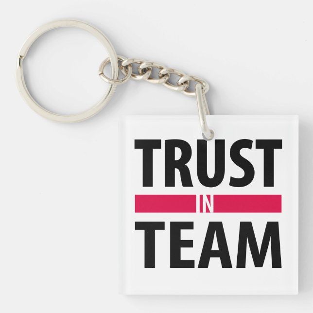 I trust in team keychain (Front)