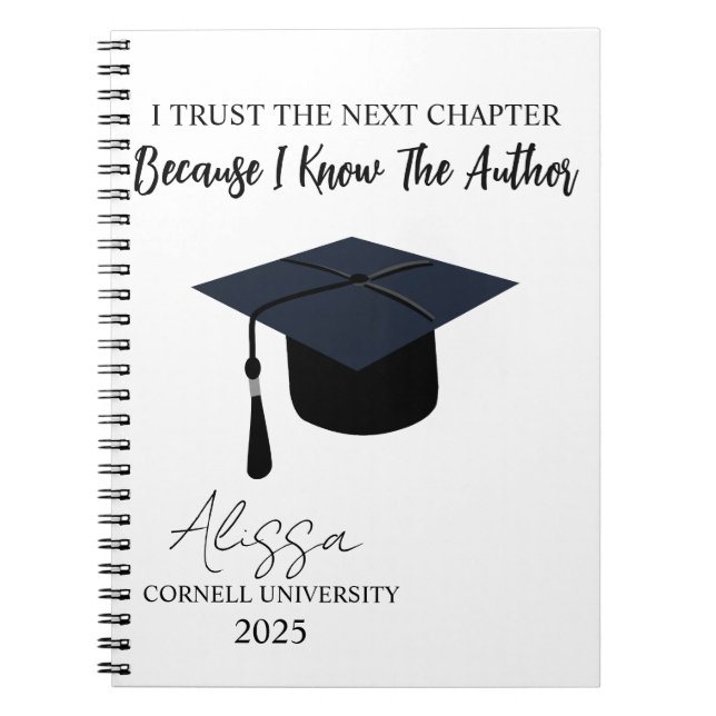I Trust The Next Chapter - Family Personalized Cus Notebook (Front)