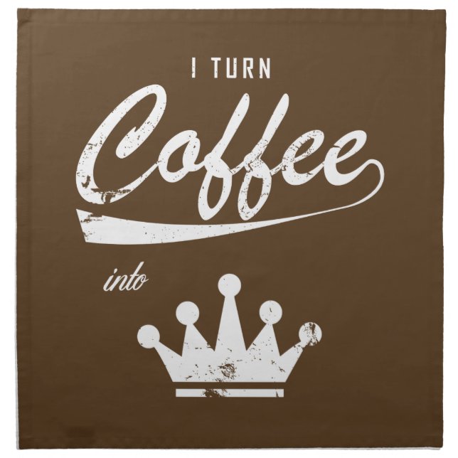 I Turn Coffee Into KOMs Cloth Napkin (Front)