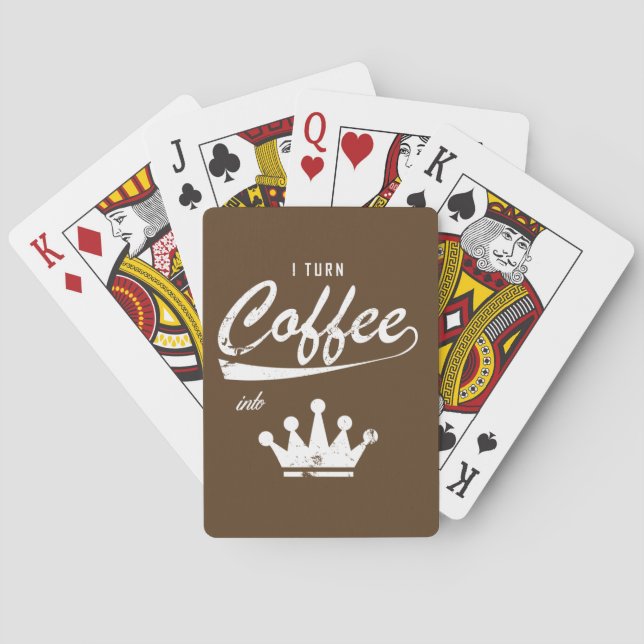 I Turn Coffee Into KOMs Poker Cards (Back)