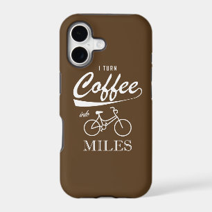 I Turn Coffee Into Miles iPhone 17 Case