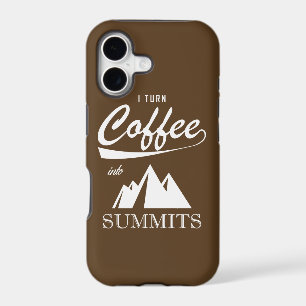 I Turn Coffee Into Summits iPhone 17 Case