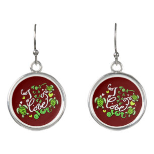I turtally love you - Valentines Day Earrings