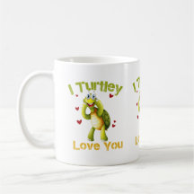 I Turtley Love You Cute Turtle Pun