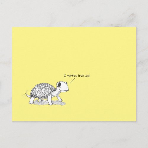 I Turtley Love You Postcard