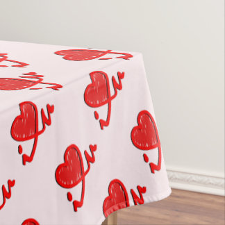 i ♥ u (i heart you) tablecloth
