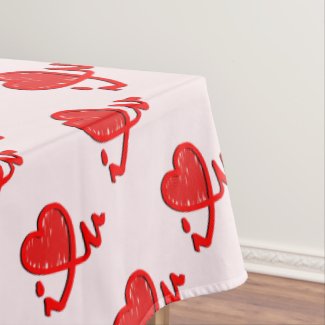 i ♥ u (i heart you) tablecloth