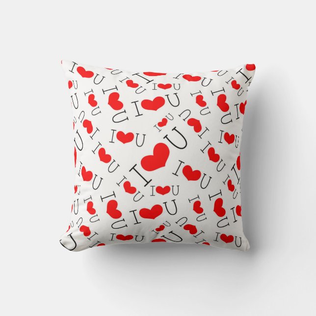 I ♥ U THROW PILLOW (Front)