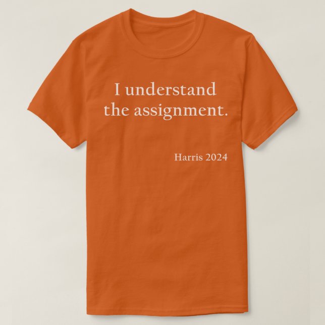 I understand the assignment  2024 Baseball TShirt (Design Front)