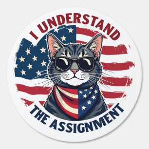 I Understand the Assignment Harris Walz Cat Lady Sign