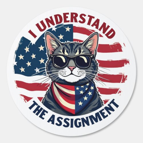 I Understand the Assignment Harris Walz Cat Lady  Sign