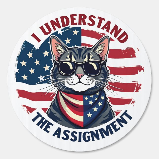 I Understand the Assignment Harris Walz Cat Lady  Sign (Front)