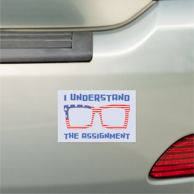 I Understand the Assignment Kamala for President Car Magnet