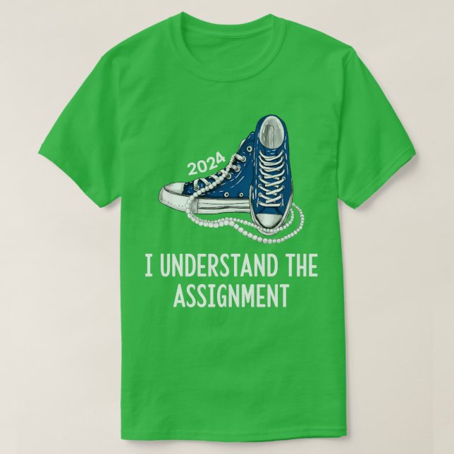 I Understand The Assignment Sneakers and Pearls Ka T-Shirt (Design Front)
