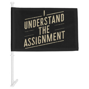 I understand the assignment Vote Kamala's 2024 Car Flag