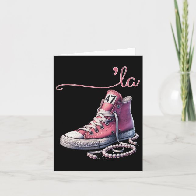 I Understand The Ignment Cute Shoes Election 2024  Card (Front)