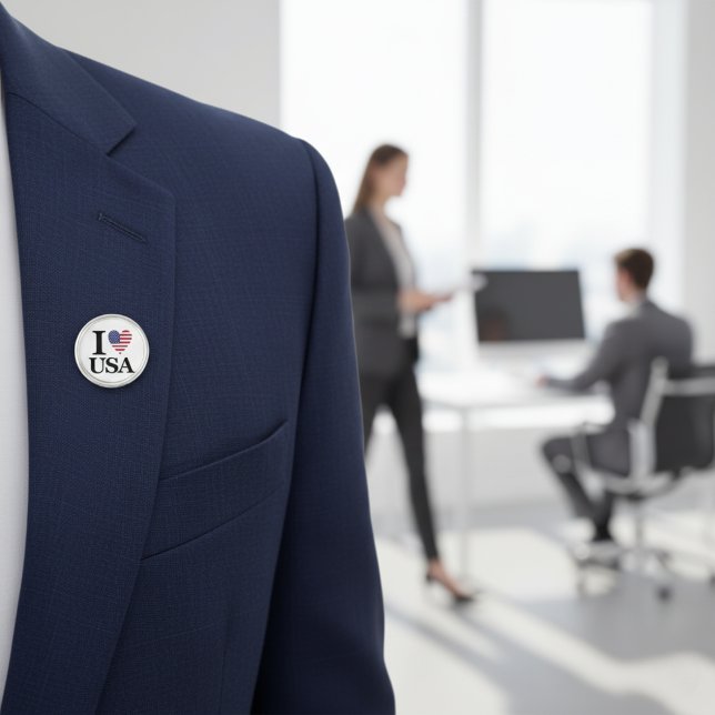  "I ❤️ USA"  LAPEL PIN ("I ❤️ USA" LAPEL PIN)