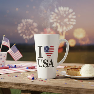 "I ❤️ USA" LATTE MUG