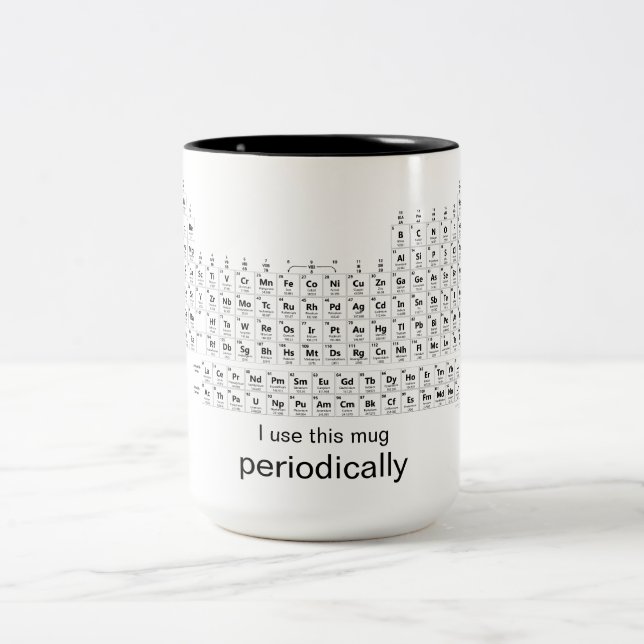 I use this mug periodically science periodic table (Center)