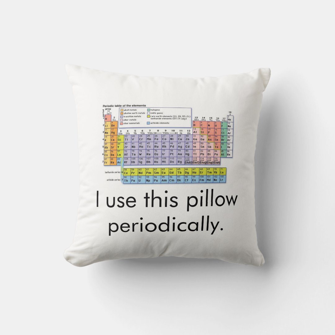 I use this pillow periodically science pillow Zazzle