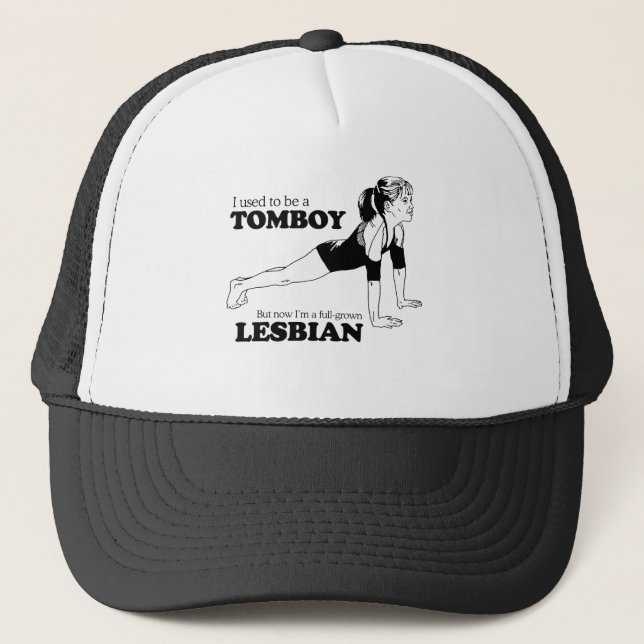 I USED TO BE A TOMBOY TRUCKER HAT (Front)