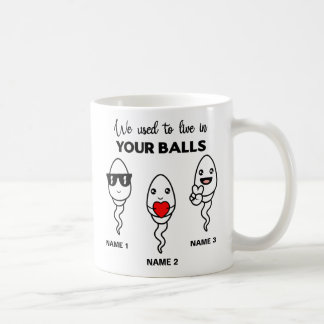 I Used To Live In Your Balls, Funny Coffee Mug