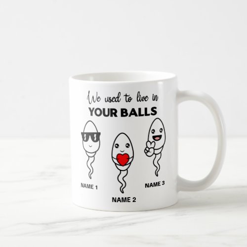 I Used To Live In Your Balls Funny Coffee Mug