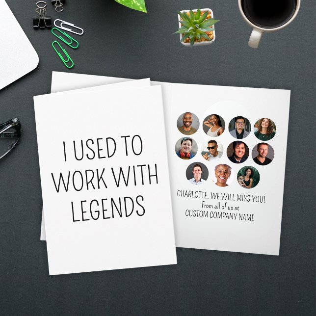 I Used To Work With Legends 11 Coworker Photo Card (I Used To Work With Legends 11 Coworker Photo Card
)