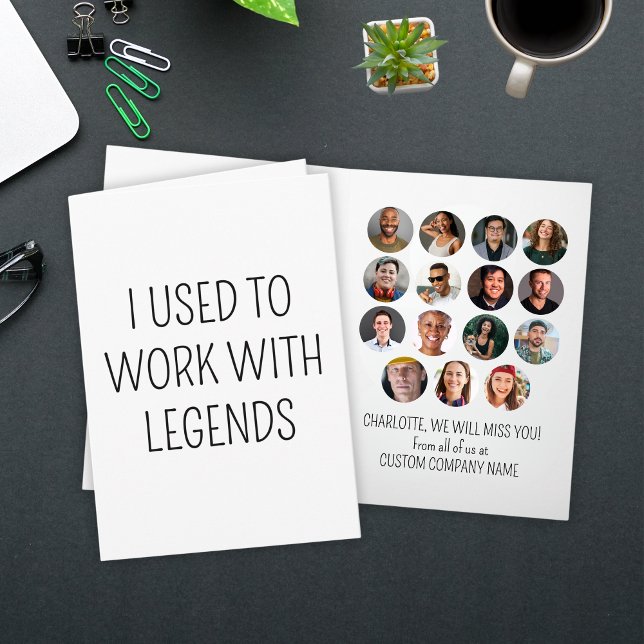 I Used To Work With Legends 15 Coworker Photo Card (I Used To Work With Legends 15 Coworker Photo Card
)