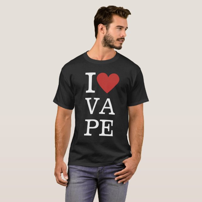 I ❤️ VAPE Custom Men's T-Shirt (Front Full)