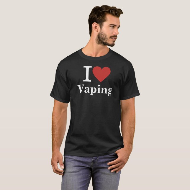 I ❤️ Vaping CUSTOM Men's T-Shirt (Front Full)