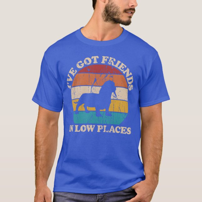 I ve Got Friends In Low Places Dachshund gift T-Shirt (Front)
