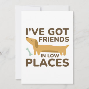 I’ve Got Friends In Low Places Thank You Card